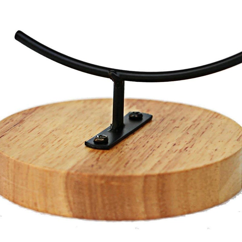 YY YEARCHY Awesomes Terrarium Ornament Display Stand Metal Stand Air Plant Stand Flower Pot Stand Holder Iron Pothook Stand for Hanging Glass Terrarium Globe Ball (1, Black) - Image 5